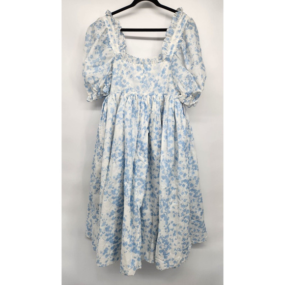 NWT Selkie The Hydrangea Ever After Midi Dress Size XL Blue #2H501 - Picture 6 of 11